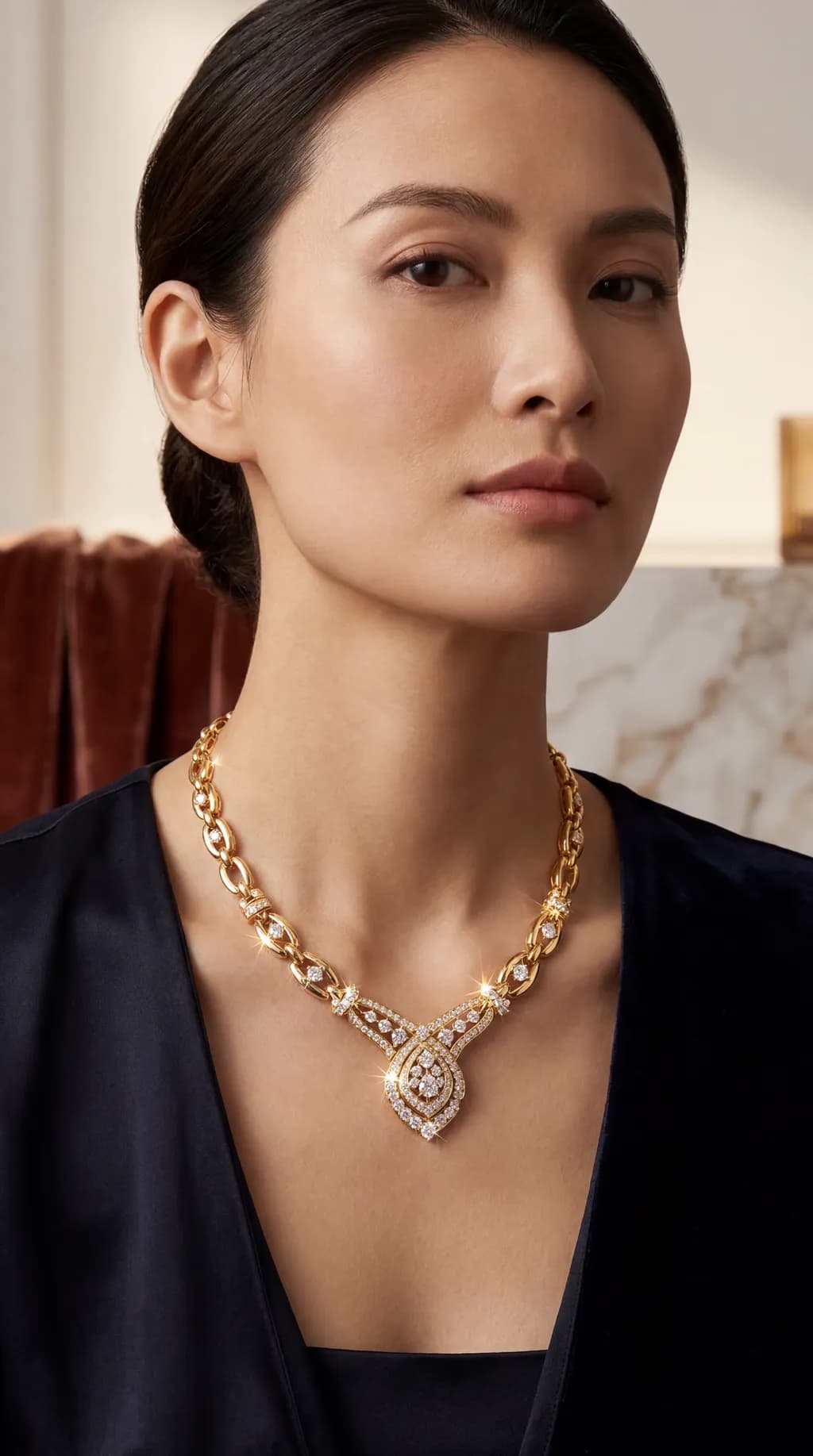 Necklace product photo – after